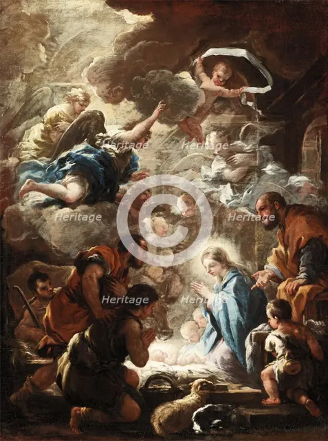 Adoration of the Shepherds, c1690-1691. Creator: Luca Giordano.