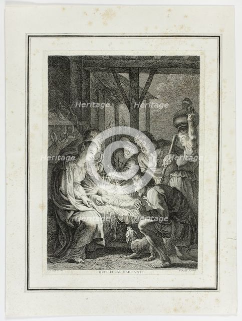 Adoration of the Shepherds, n.d. Creator: Pierre François Basan.