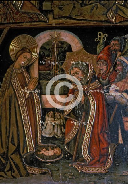  'Adoration of the Shepherds', side table of the altarpiece of Saint Michael, from the church of …