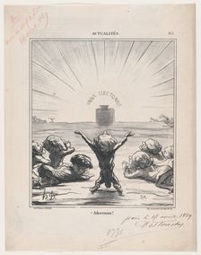 Adoremus!, 1869. Creator: Honore Daumier