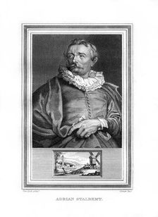 Adriaen van Stalbemt, Flemish painter, (1825).Artist: John Corner