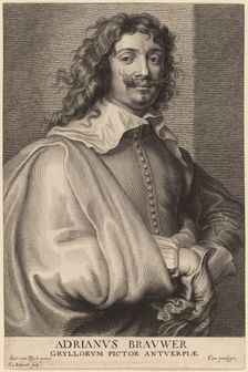 Adriaen Brouwer, probably 1626/1641. Creator: Boetius Adams Bolswert