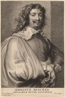 Adriaen Brouwer, probably 1626/1641. Creator: Boetius Adams Bolswert