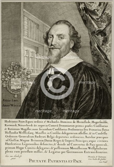 Adriaen Pauw, Lord of Heemstede, 1652. Creator: Cornelis de Visscher.