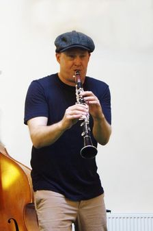 Adrian Cox, Adrian Cox Quartet, Loughton Methodist Church, Essex, 28 Sept 2019. Creator: Brian O'Connor