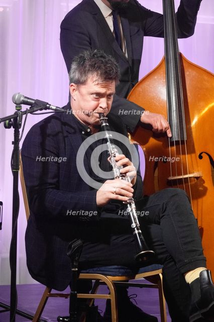 Adrian Cox, Adrian Cox Trio, Watermill Jazz Club, Dorking, Surrey, Feb 2026. Creator: Brian O'Connor.
