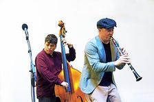Adrian Cox and Simon Read, Adrian Cox Quartet, Loughton Methodist Church, Essex, 28 Sept 2019. Creator: Brian O'Connor