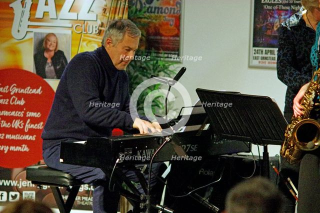 Adrian York, Hannah Horton Quartet, East Grinstead Jazz Club, West Suusex, Jan 2025. Creator: Brian O'Connor.