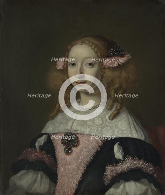 Adriana Jacobusdr Hinlopen (1646-1736), Wife of Johannes Wijbrants, 1667. Creator: Lodewyk van der Helst.