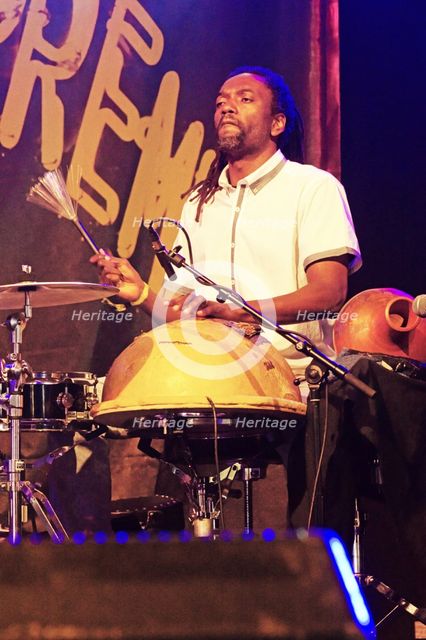Adriano Adewale, Love Supreme Jazz Festival, Glynde Place, East Sussex, 2015. Artist: Brian O'Connor.
