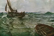 Adrift c1890, (c1930). Creator: Charles Napier Hemy