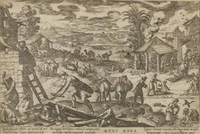 Aetas Aenea. (The Bronze Age). From the series "The Four Ages of the World", 1599. Creator: Tempesta; Antonio (1555-1630)