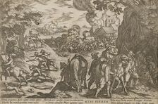 Aetas ferrea. The iron age. From the series "The Four Ages of the World", 1599. Creator: Tempesta; Antonio (1555-1630)