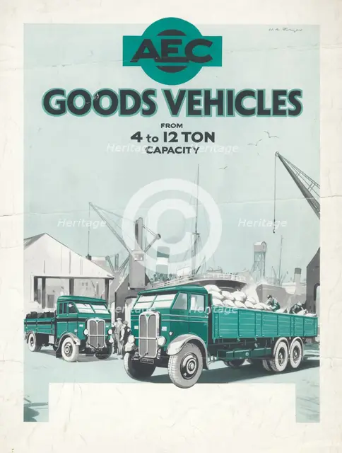 AEC Motoring engineering, 1950s. Artist: Wilfred Fryer