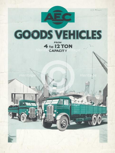 AEC Motoring engineering, 1950s. Artist: Wilfred Fryer