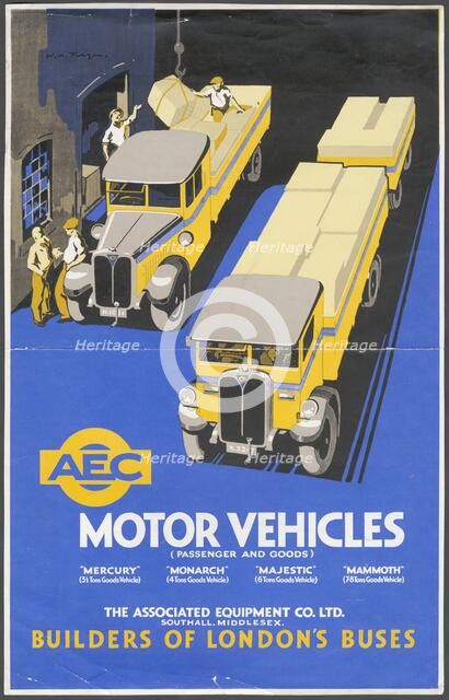 AEC Motoring engineering, 1950s. Artist: Wilfred Fryer