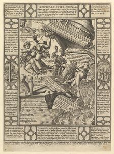 Aedificare Super Arenam, from Allegories of the Christian Faith, from Christian and P..., 1575-1617. Creator: Hendrik Goltzius