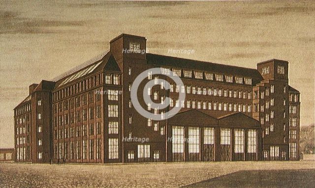 AEG High Tension Factory, Berlin. Artist: Behrens, Peter (1868-1940)
