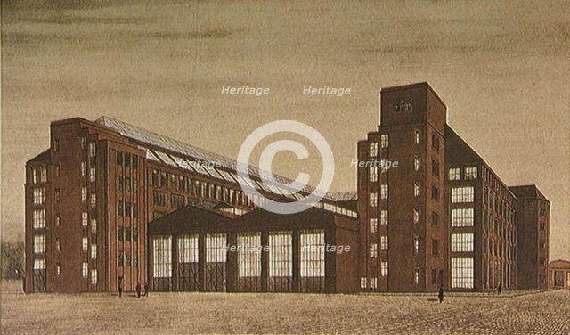 AEG High Tension Factory, Berlin. Artist: Behrens, Peter (1868-1940)