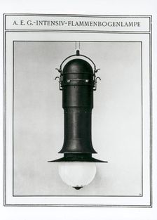 AEG Intensive Flame Arc Lamp. Artist: Behrens, Peter (1868-1940)