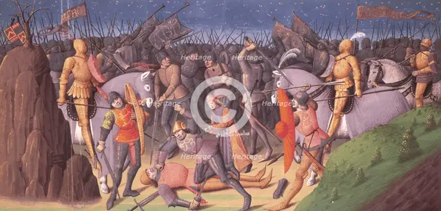 Aemilus Lepidus, as a boy, showing his generous nature saving the life of a citizen..., 1473-c1480.  Creator: Unknown.