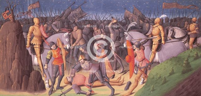 Aemilus Lepidus, as a boy, showing his generous nature saving the life of a citizen..., 1473-c1480.  Creator: Unknown.