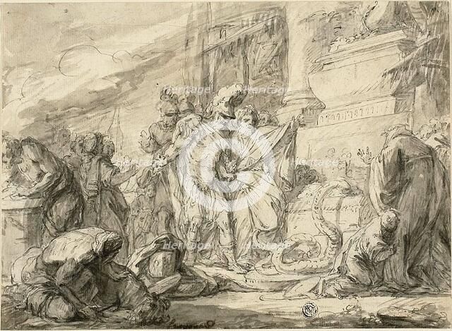 Aeneas at the Tomb of Anchises, n.d. Creator: Nicolas Bernard Lepicie.