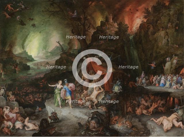 Aeneas and the Sibyl in the Underworld, 1598. Artist: Brueghel, Jan, the Elder (1568-1625)