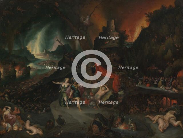 Aeneas and the Sibyl in the Underworld, 1630s. Creator: Jan Brueghel the younger.