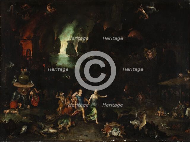 Aeneas and the Sibyl in the Underworld. Creator: Brueghel, Jan, the Elder (1568-1625).