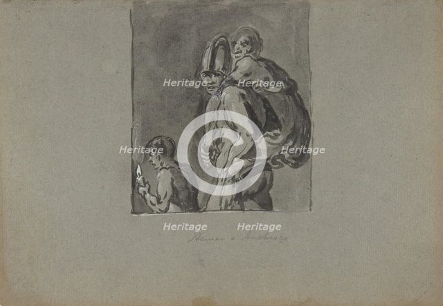 Aeneas and Anchises, 1611-74. Creator: Leonard Bramer.