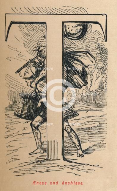 'Aeneas and Anchises', 1852. Artist: John Leech.