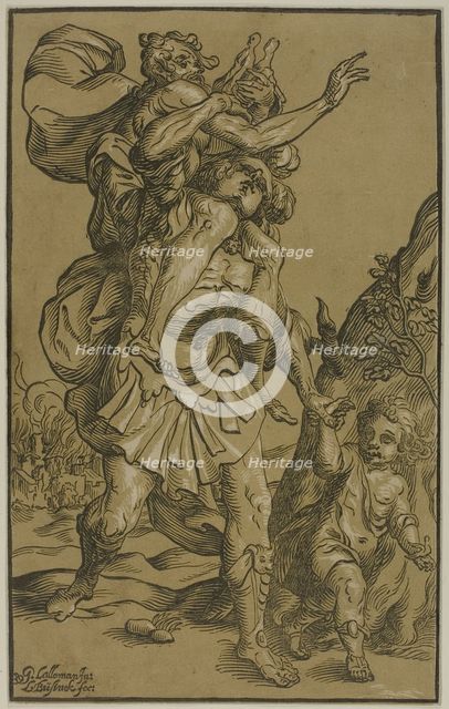 Aeneas and Anchises, n.d. Creator: Ludolph Busing.