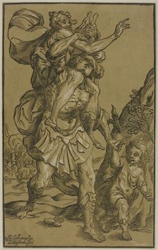 Aeneas and Anchises, n.d. Creator: Ludolph Busing