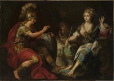 Aeneas and Dido, 17th century. Creator: Pasinelli, Lorenzo (1629-1700)