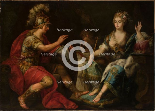 Aeneas and Dido, 17th century. Creator: Pasinelli, Lorenzo (1629-1700).