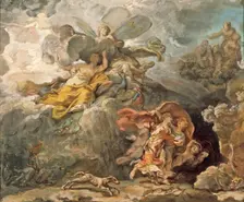 Aeneas and Dido Fleeing the Storm, between c1772 and c1774. Creator: Jean Bernard Restout