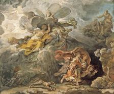 Aeneas and Dido Fleeing the Storm, between c1772 and c1774. Creator: Jean Bernard Restout