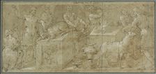 Aeneas and His Companions Preparing Animals for Sacrifice, n.d. Creator: Avanzino Nucci