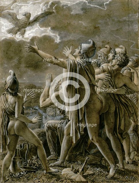 Aeneas and his followers in Latium, 1791-1793. Creator: Girodet de Roucy Trioson, Anne Louis (1767-1824).
