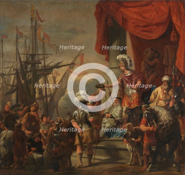 Aeneas Crowning Cloanthus, c.1661-c.1663. Creator: Ferdinand Bol.