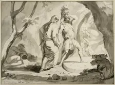 Aeneas descends into the underworld. Creator: Philip Tideman