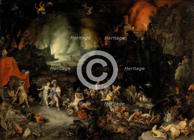 Aeneas in the Underworld. Artist: Brueghel, Jan, the Elder (1568-1625)