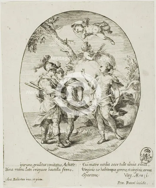 Aeneas, Venus, and Achates, n.d. Creator: Pietro Rotari.
