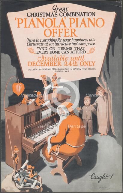 Aeolian Company Pianolas, 1920s. Artist: Wilfred Fryer