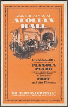 Aeolian Company Pianolas, 1920s. Artist: Wilfred Fryer