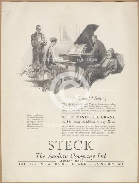 Aeolian Company Pianolas, 1920s. Artist: Wilfred Fryer