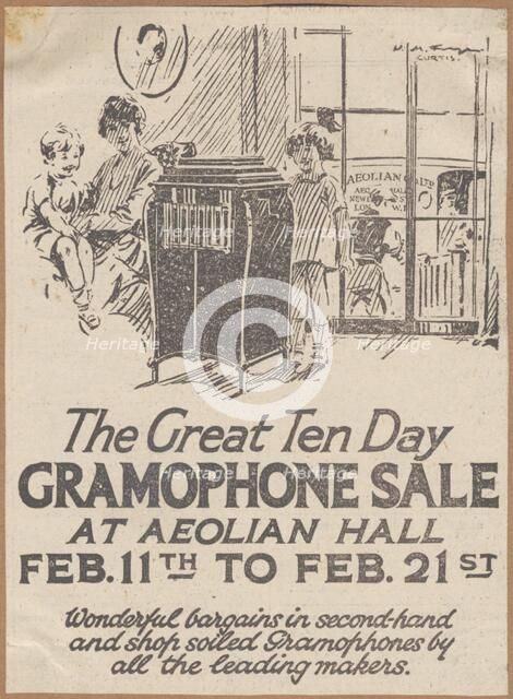 Aeolian Company Pianolas, 1920s. Artist: Wilfred Fryer