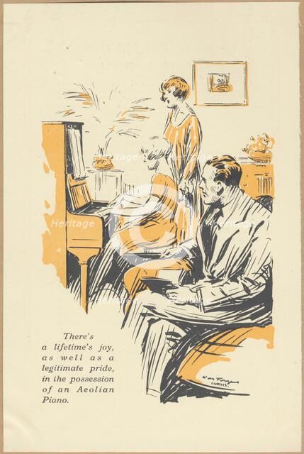 Aeolian Company Pianolas, 1920s. Artist: Wilfred Fryer