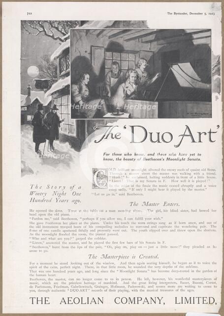 Aeolian Company Pianolas, 1923. Artist: Wilfred Fryer